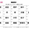 難読漢字02｜知の種の無料プリント
