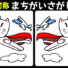 【対称間違い探し】イラストが左右反転している問題
