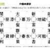 穴埋め漢字42｜知の種の無料プリント