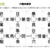 穴埋め漢字109｜知の種の無料プリント
