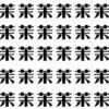 【漢字間違い探し】まわりと異なる字を1つ探す観察クイズ